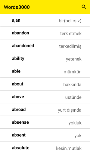 3000 Most Using Words in Engli