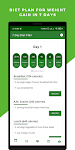 screenshot of Weight Gain Diet - 7 Days Plan