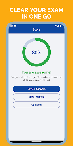 WA DOL Permit Test Practice Screenshot