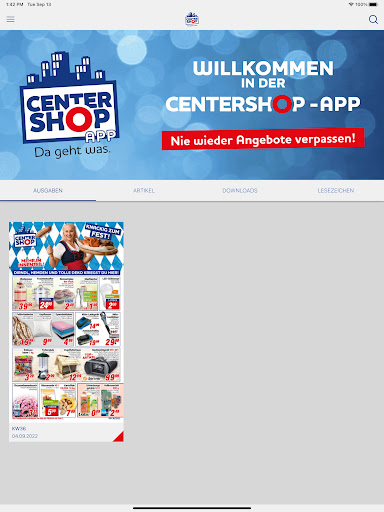 Android application CENTERSHOP - Da geht was screenshort