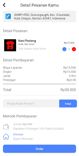 Hallomang - Ojek & Delivery Screen 3