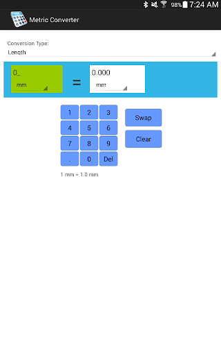 Metric Converter Screen 3