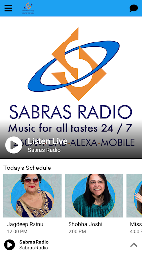 Android application Sabras Radio screenshort