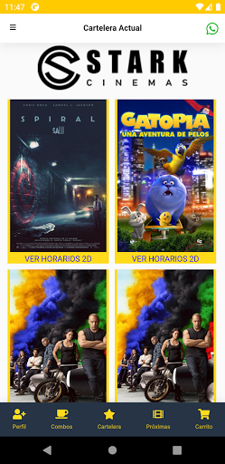 Android application Stark Cinemas screenshort