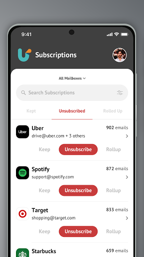 Unroll.Me - Email Cleanup  Screenshots 7
