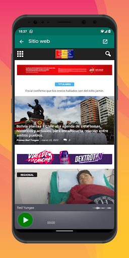 Red Yungas 89.7 FM Coroico Screen 3
