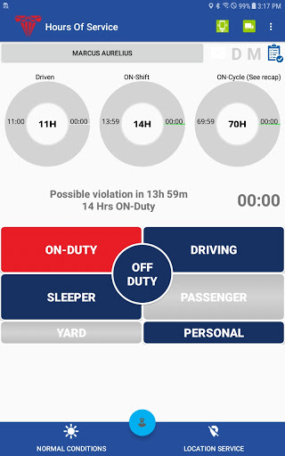 Tesla ELD Screen 3