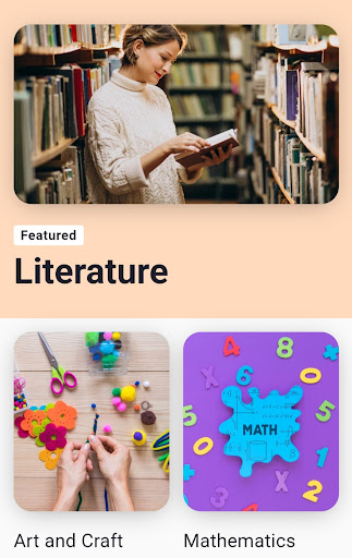 Android application General Education Learning App screenshort