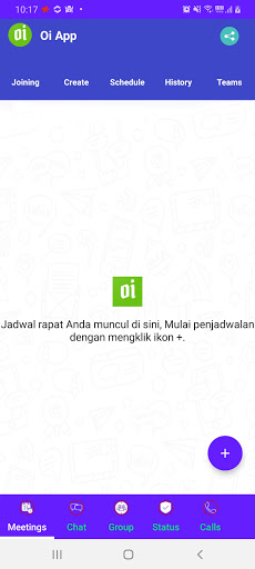 Android application Oi App screenshort