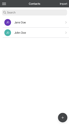 Android application NextPointe SMS screenshort