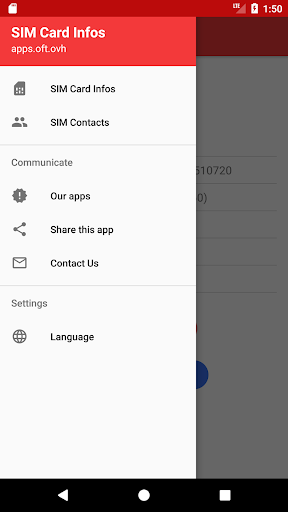 SIM Infos & Contacts - Export Screen 3