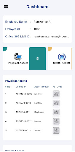 Asset Management Screen 2