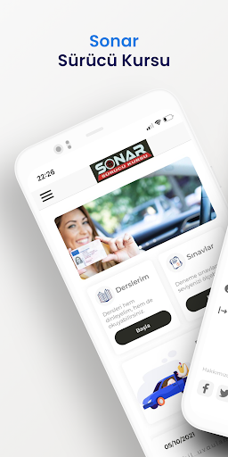 Android application Sonar Sürücü Kursu screenshort