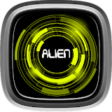 Star Space Alien Neon icon