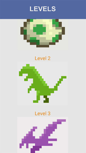 Android application Jurassic world - Pixel art screenshort