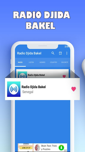 Android application radio djida bakel en ligne screenshort