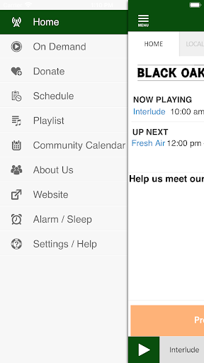 KZYX Public Broadcasting App Screen 2