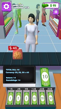 #1. Cashier Master: Shopping Games (Android) By: DeduToons