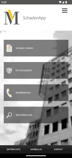 Android application MVG Schaden screenshort