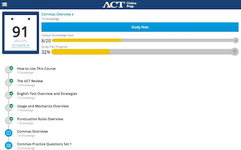 Скачать ACT Online Prep Онлайн бесплатно на Андроид