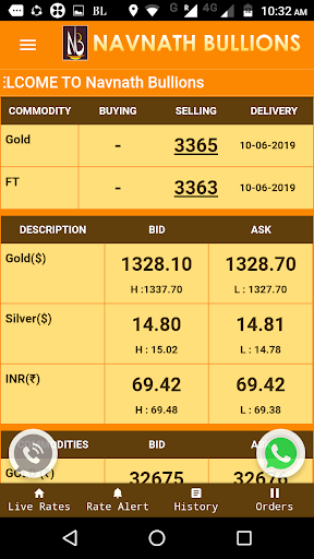 Navnath Bullions Screen 2