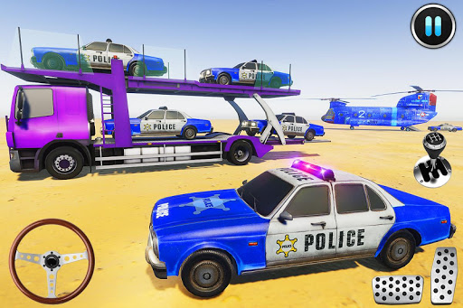 US Police Transporter Truck Plane Parker