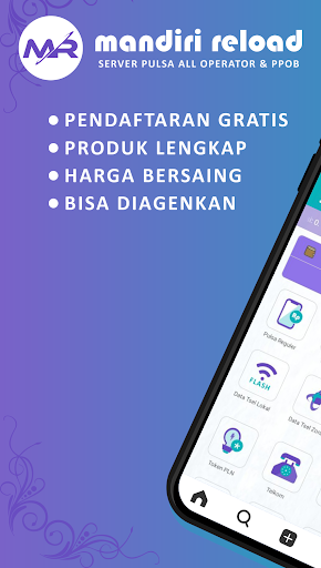 Android application MANDIRI RELOAD screenshort