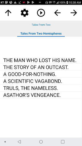 Android application Book, Tales From Two Hemispher screenshort