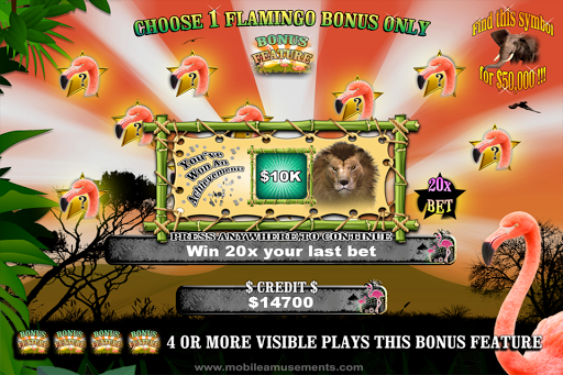 Flamingo Safari Slots Screen 2