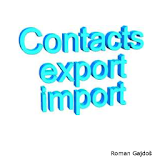 Import Contacts Export Contact icon