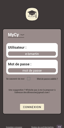 Android application My Study connect screenshort