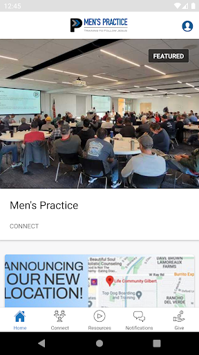 Android application Men's Practice screenshort