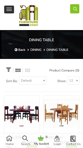 Android application Niruban Furniture screenshort