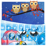 Light Blue Cute Owl Theme icon