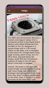 t800 ultra smart watch Guide