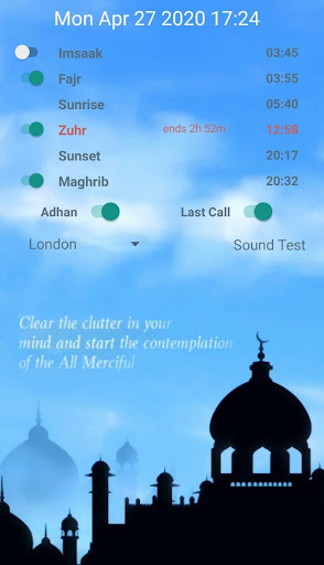 Android application Shia Salah Times screenshort