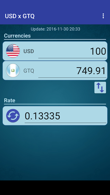 US Dollar x Guatemalan Quetzal - 5.5 - (Android)