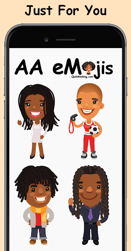 Android application African American Emojis screenshort