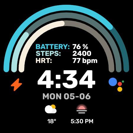 Night 60 - watch face screenshot 21