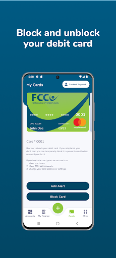 FCCU Mobile Banking Screen 3
