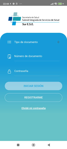 Android application Subred Sur App screenshort