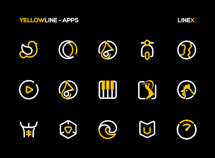 YellowLine Icon Pack : LineX لقطة شاشة