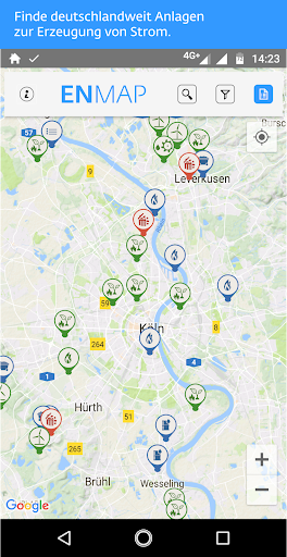 Android application ENMAP screenshort