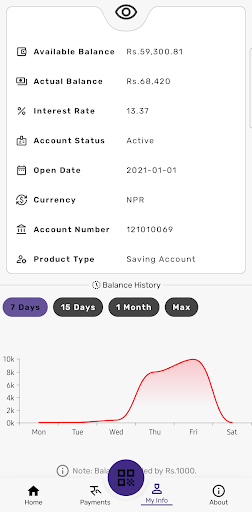 Daraudi Smart Banking Screen 3