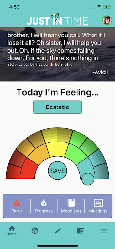 Android application Just In Time Wellness screenshort