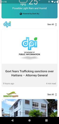 Android application One Guyana screenshort