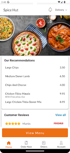 Spice Hut Derby Screen 2