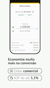 Nomad: Cartão e conta em dólar