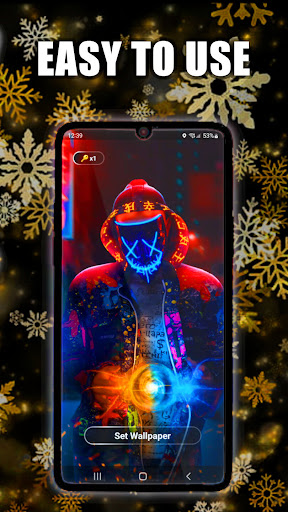 Glitter Snowflake Wallpaper Screen 3