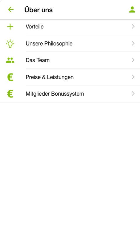 Android application Körperformen Hannover screenshort